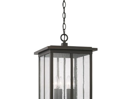 Barrett 4-Light Outdoor Hanging-Lantern Rain or Shine - Oiled Bronze on Sale