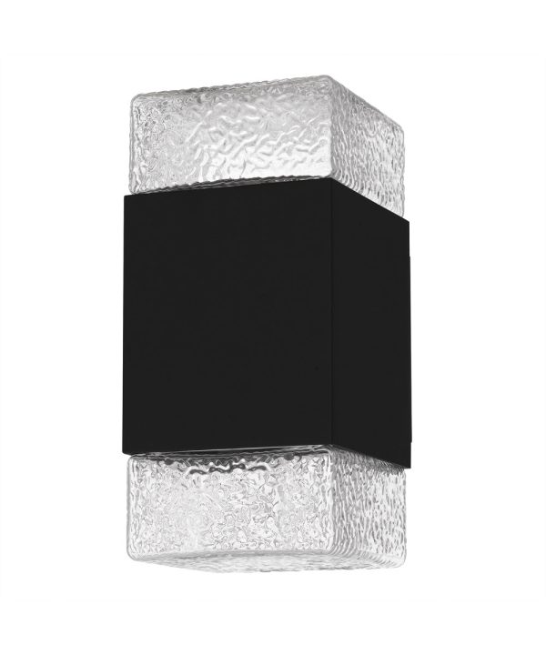 Saxton Small Outdoor Wall Light  Coastal Armour Aluminum Matte Black Online now