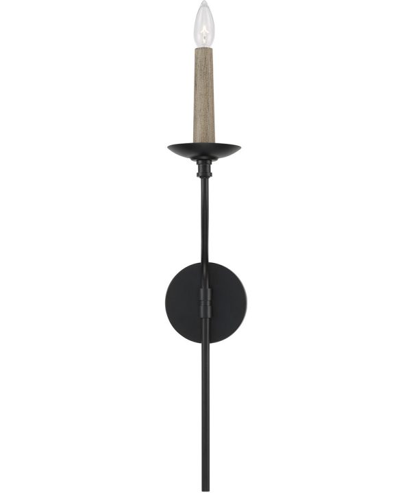 Wilder 1-Light Sconce Matte Black For Cheap