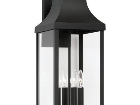 Bradford 4-Light Outdoor Wall-Lantern Rain or Shine - Black Online