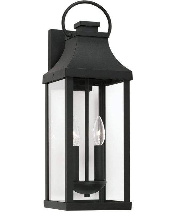 Bradford 2-Light Outdoor Wall-Lantern Rain or Shine - Black on Sale