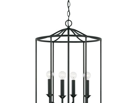 Peyton 4-Light Foyer Matte Black Online