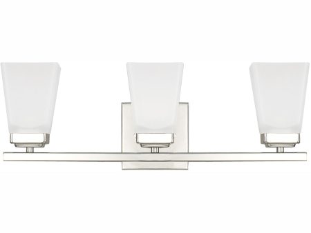 Baxley 3-Light Vanity Polished Nickel Sale