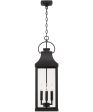 Bradford 4-Light Outdoor Hanging-Lantern Rain or Shine - Black Supply