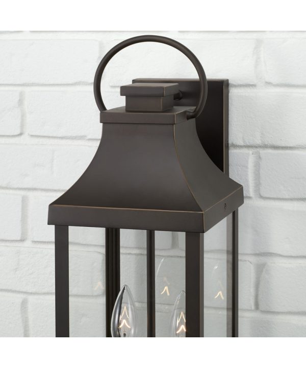 Bradford 2-Light Outdoor Wall-Lantern Rain or Shine - Oiled Bronze Sale