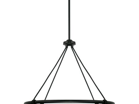 Jones 4-Light Chandelier Matte Black Online Sale