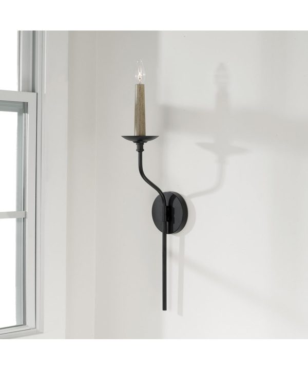 Wilder 1-Light Sconce Matte Black For Cheap