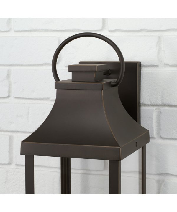 Bradford 1-Light Outdoor Wall-Lantern Rain or Shine - Oiled Bronze Online Sale