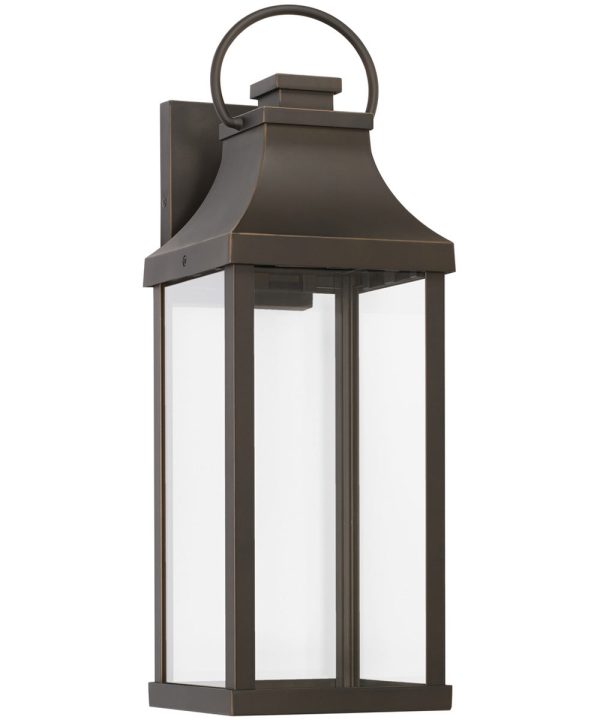 Bradford 1-Light Outdoor Wall-Lantern Rain or Shine - Oiled Bronze Online Sale