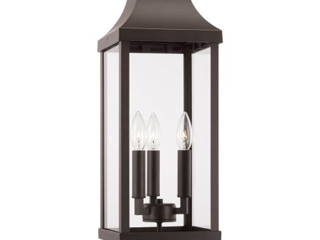 Bradford 3-Light Outdoor Post-Lantern Rain or Shine - Oiled Bronze Discount