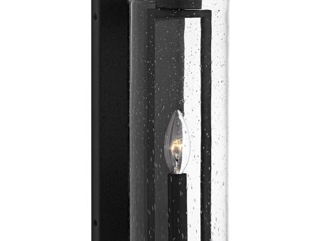 Redan Medium 1-light Outdoor Wall Light Stone Black Online now