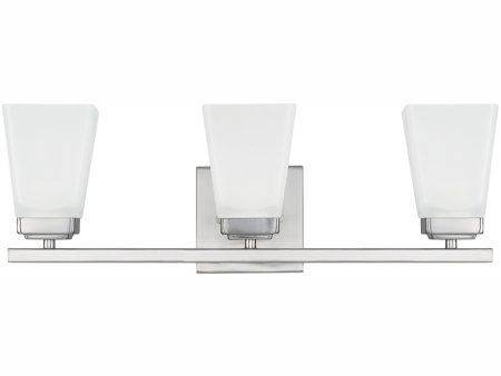 Baxley 3-Light Vanity Brushed Nickel Online now