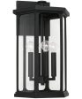 Walton 4-Light Outdoor Wall-Lantern Rain or Shine - Black Online Hot Sale