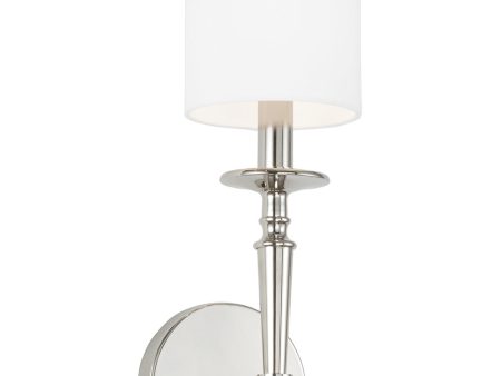 Abbie 1-Light Sconce Polished Nickel Fashion