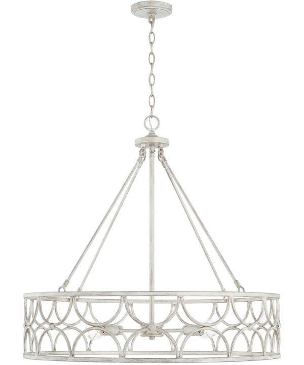 Ricci 4-Light Pendant Winter White For Discount