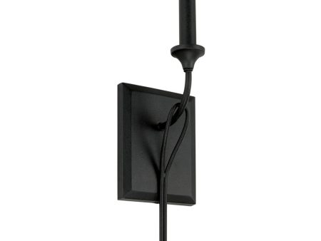 Bentley 1-Light Sconce Black Iron Online now