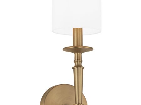 Abbie 1-Light Sconce Aged Brass For Sale