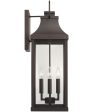 Bradford 4-Light Outdoor Wall-Lantern Rain or Shine - Oiled Bronze For Sale