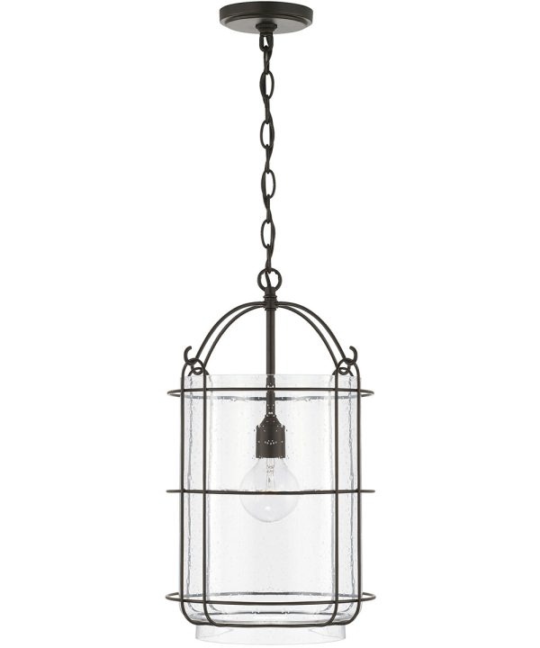 Harmon 1-Light Pendant Matte Black For Sale