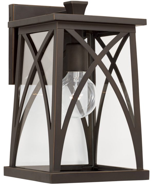 Marshall 1-Light Outdoor Wall-Lantern Rain or Shine - Oiled Bronze on Sale