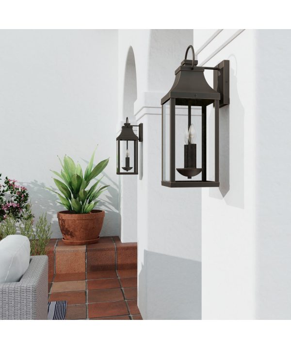 Bradford 2-Light Outdoor Wall-Lantern Rain or Shine - Oiled Bronze Sale