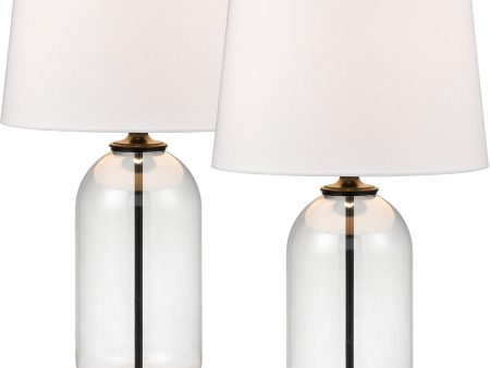 Lunaria 31   High 1-Light Table Lamp - Set of 2 Clear For Cheap