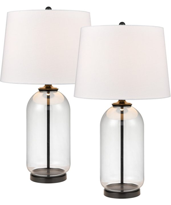 Lunaria 31   High 1-Light Table Lamp - Set of 2 Clear For Cheap