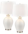 Junia 28   High 1-Light Table Lamp - Set of 2 White Online