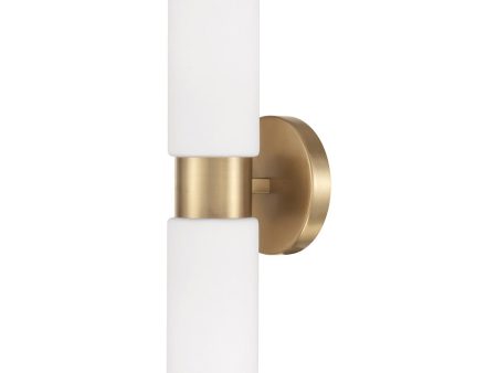 Theo 2-Light Sconce Aged Brass Online now