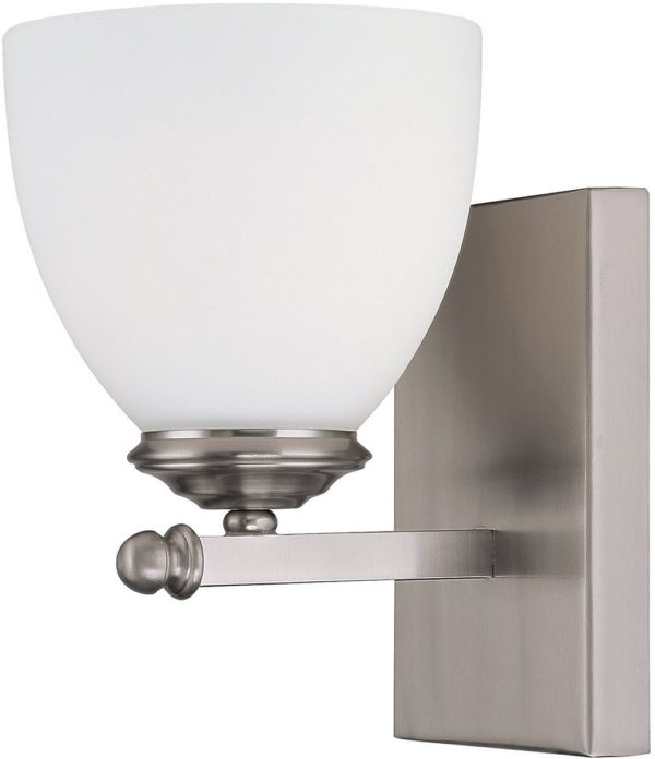 5 W Chapman 1-Light Sconce Matte Nickel Online now