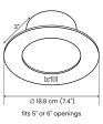 6 Pack - Brilli 5 6 inch LED Recessed Retrofit Downlight, Dimmable, Color Tunable Online Hot Sale