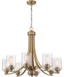 Bolden 8-Light Chandelier Satin Brass Online now