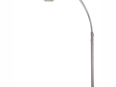 Deion 3-Light 3-Light Arch Lamp Ps With Grey Shade Online Hot Sale