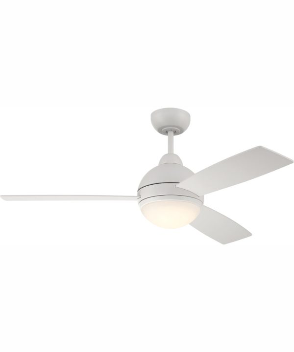 48  Keen 1-Light Ceiling Fan White Online Hot Sale