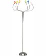 Lollipop 6-Light 6-Light Floor Lamp Ps With Multi Crackled Glass Shade Discount