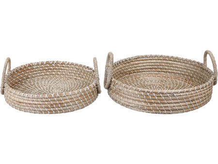 Alessio Tray - Set of 2 Natural Hot on Sale