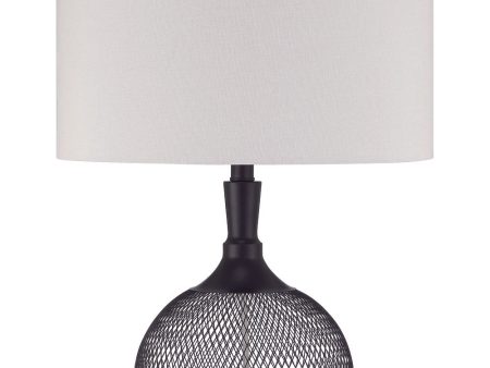 1-Light Table Lamp Matte Black Discount