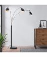 Tanko 1-Light 3-Light Arch Lamp Antique Brass Black Online Sale