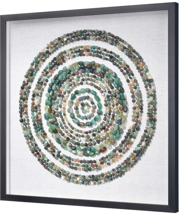 Agate Dimensional Wall Art - Green Online Hot Sale