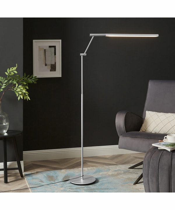 Tilla 1-Light Led Floor Lamp Silver Online Sale