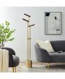 Jameson 1-Light Led 3-Light Floor Lamp Walnut Ab For Discount