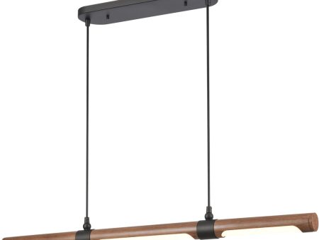 Wyatt 40.5   Wide Integrated Chandelier - Matte Black Cheap