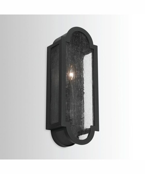 Monroe 1-Light Wall Mount Rain or Shine Black For Cheap