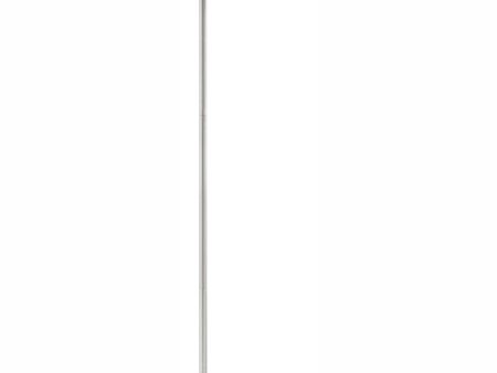 Lencho 1-Light Floor Lamp Brushed Nickel Smoke Glass Shade on Sale