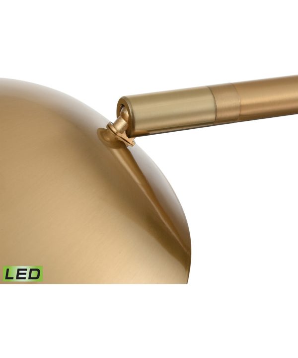 Alda 53.5   High 1-Light Floor Lamp - Aged Brass - Includes LED Bulb For Cheap