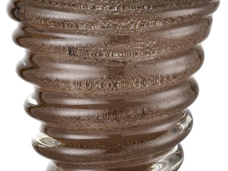 Metcalf Vase - Small Bubbled Brown on Sale