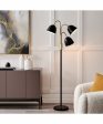 Stark 3-Light 3-Light Floor Lamp Antique Brass Black Supply