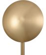 Addy 58   High 1-Light Floor Lamp - Aged Brass on Sale