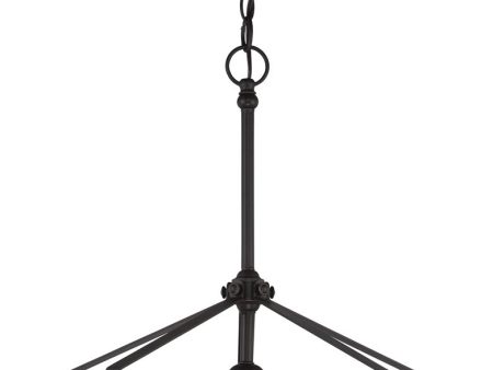 23 W Laurel 5-Light Chandelier Sudbury Bronze For Sale