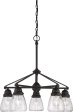 23 W Laurel 5-Light Chandelier Sudbury Bronze For Sale